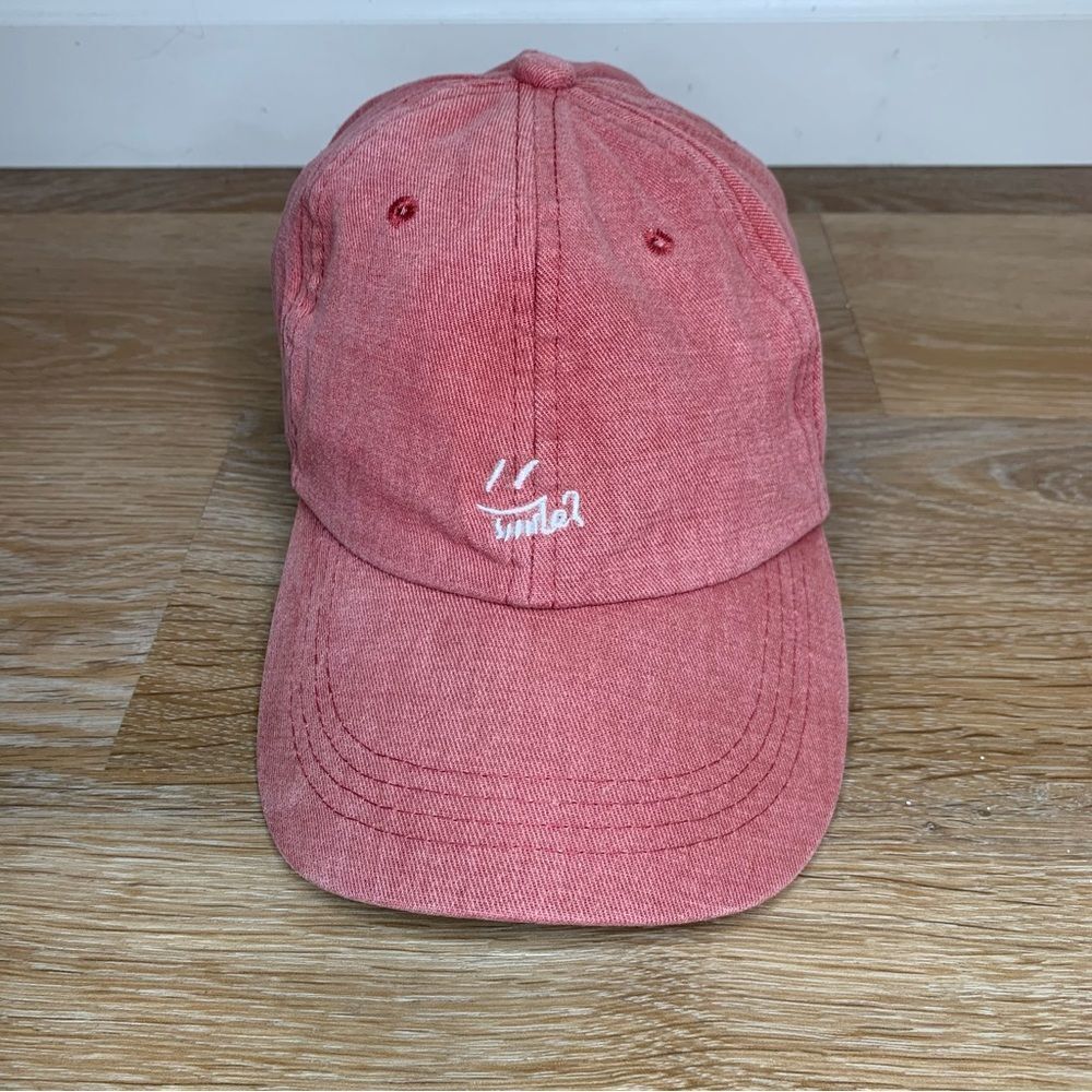 Smile Women’s Red Adjustable Strapback Hat